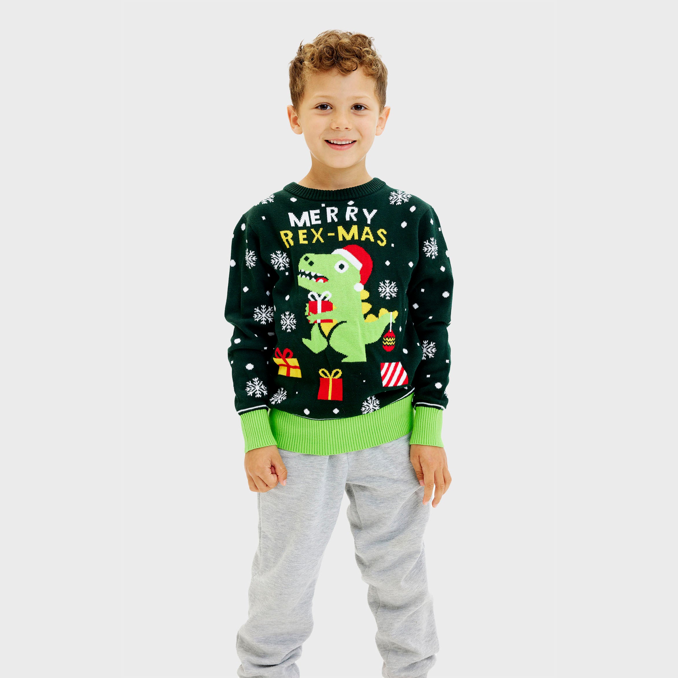 Sweet Christmas dino kids